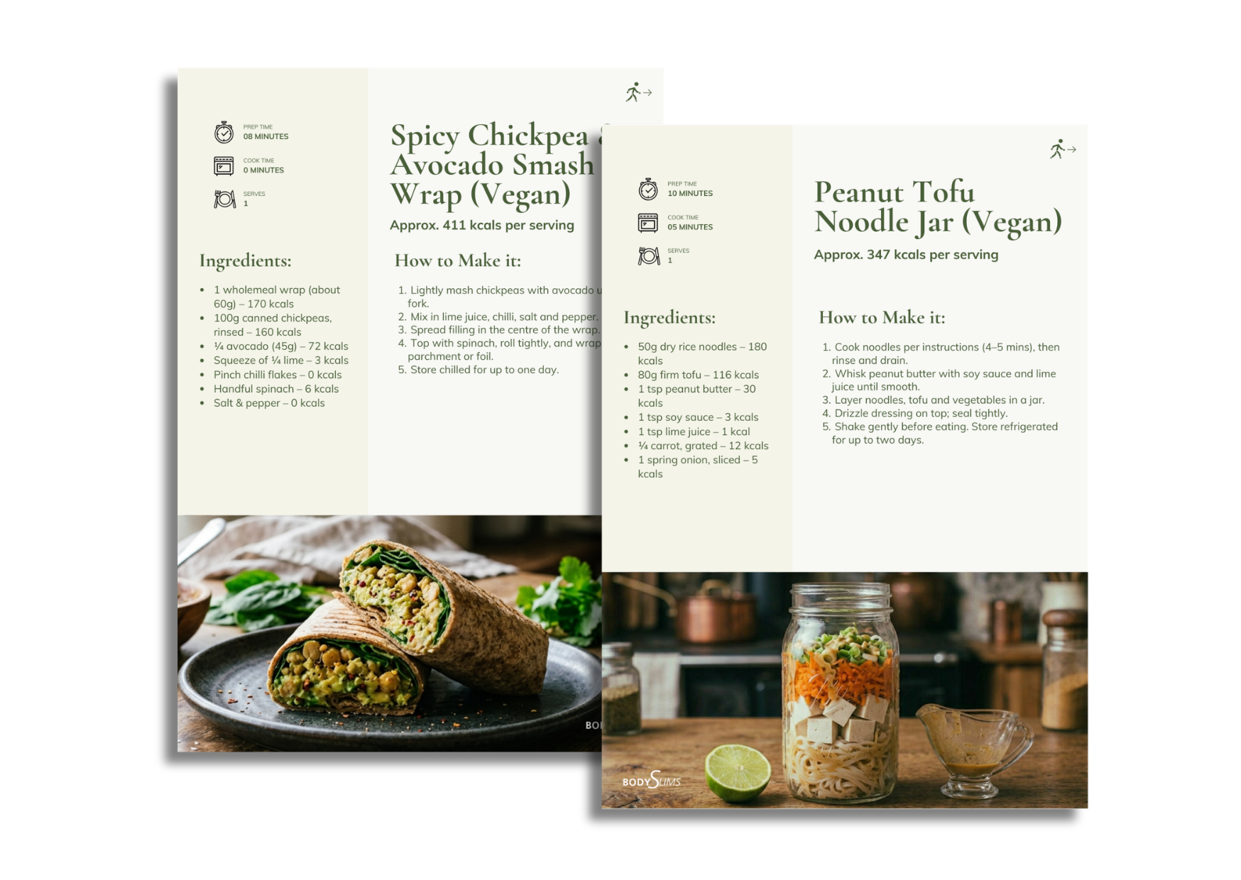 preview of the free dinner healthy ebook by bodyslims