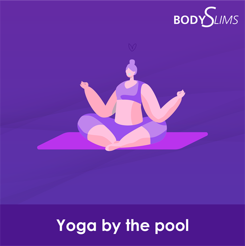 yoga by the pool